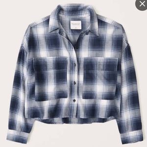 Cropped A & F flannel